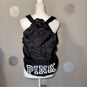 PINK Victoria’s Secret Black White Convertible Backpack Fanny Waist‎ Pack